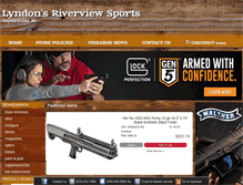 Tablet Screenshot of lyndonsriverviewsports.com